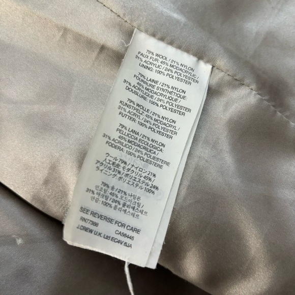 J. Crew Wool Hooded Stadium Cloth Nello Gori Wool Jacket Coat Women’s - Picture 5 of 8